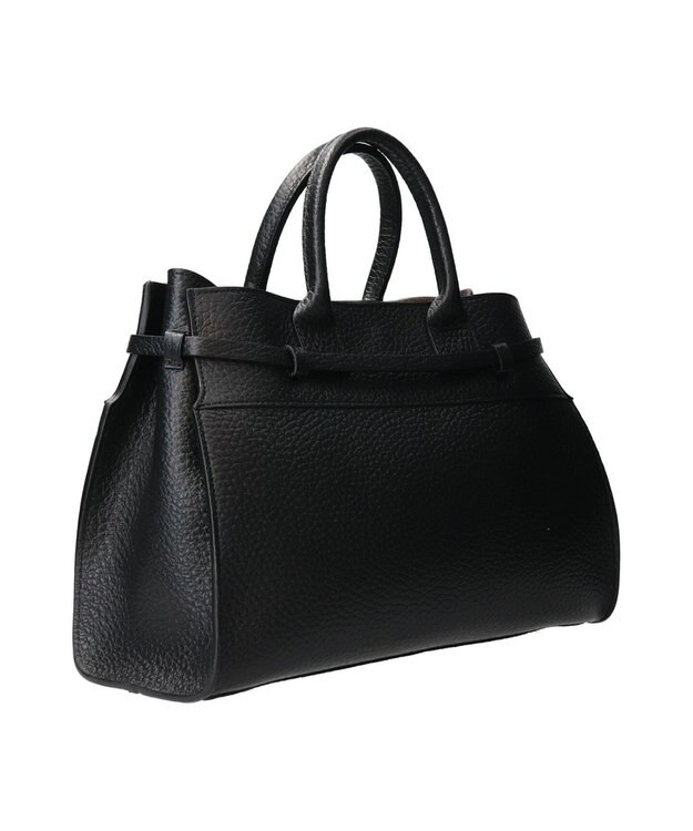 INTER-CHAUSSURES 【CHRISTIAN VILLA】レザーハンドバッグ ブラック