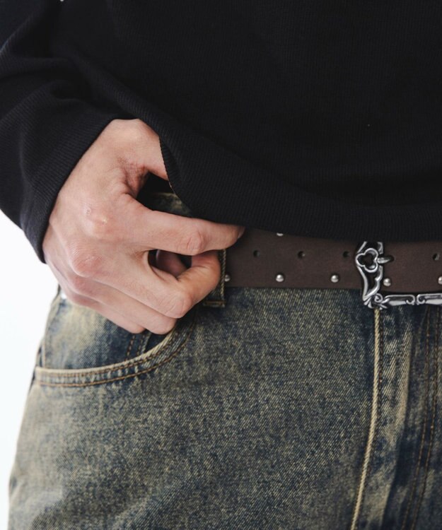 WEGO 【ユニセックス着用ITEM】コンパクトフィットリブヘンリーネックT（LS） ブラック