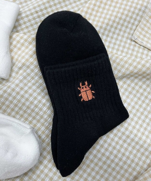 WEGO インセクト底パイルアンクルソックス 柄3