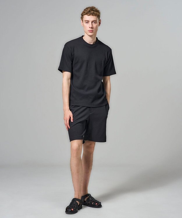 JOSEPH HOMME 【WEB限定】【新素材】エアータックジャージー  クルーネックTシャツ ブラック系