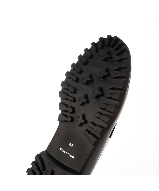 MODE ET JACOMO <carino>【レイン対応】タンクソールビットローファー ブラックエナメル