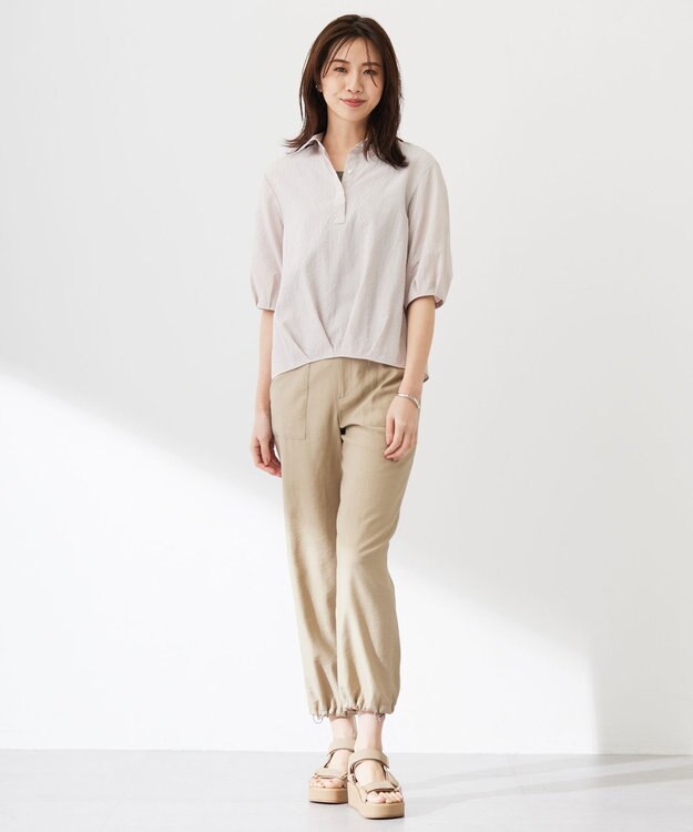 J.PRESS LADIES 【WEB限定カラーあり・撥水】ストラップ サンダル ベージュ系