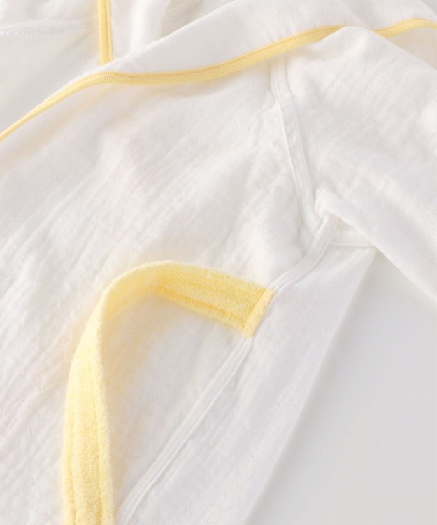 UCHINO マシュマロガーゼ&パイル　ベビーローブ　70cm ホワイト