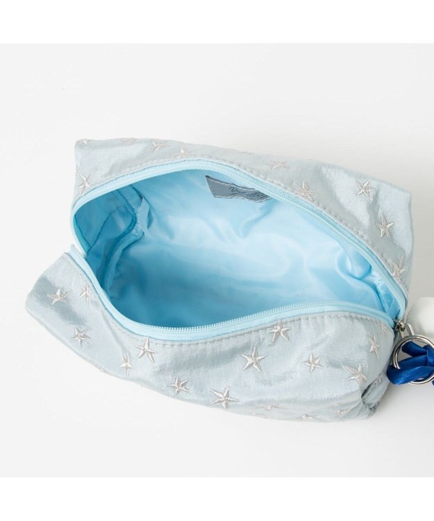 UNBILLION カシュカシュ cachecache / フラワーチャーム付ソート刺繍ポーチセット シルバー