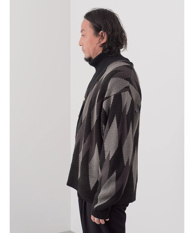 CRAFT STANDARD BOUTIQUE 【男女兼用】アーガイル柄カーディガン Black