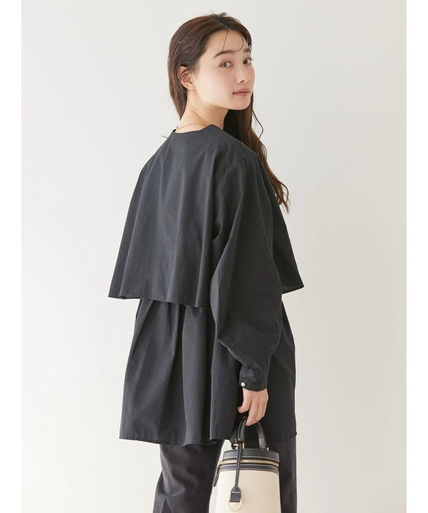 AMERICAN HOLIC サッカーワントーンティアードチュニック Black