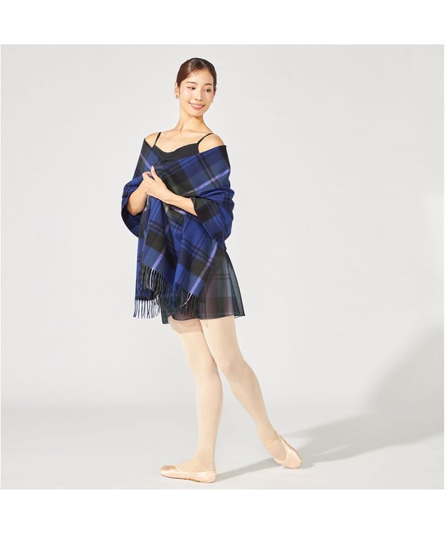 Chacott 【Chacott×Joshua Ellis 】ストール コバルトブループリント