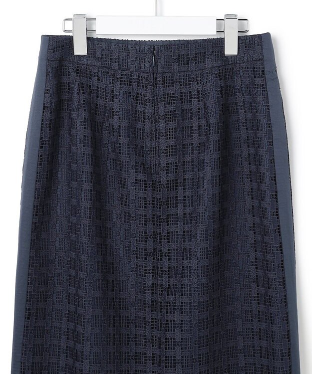 ICB グリッドパターンレース スカート ダルブルー