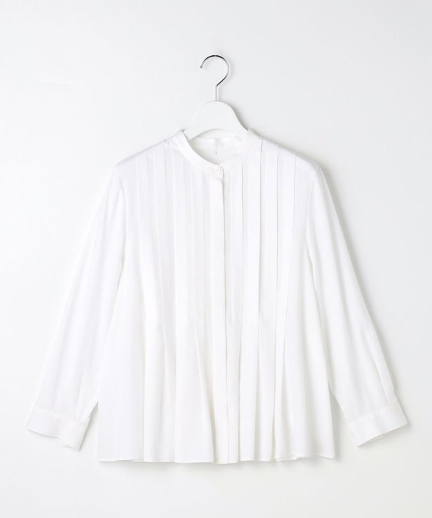 自由区 L ドレープブロードタック ブラウス オフ