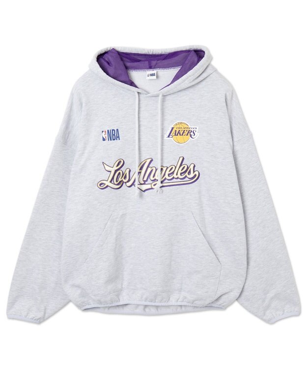 WEGO 【ユニセックス着用ITEM】別注NBAバルーンプルパーカー アッシュグレー