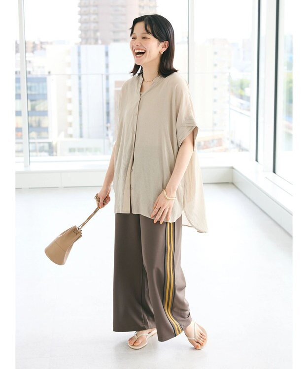 CRAFT STANDARD BOUTIQUE ヴィンテージボイルミルフィーユチュニック Beige