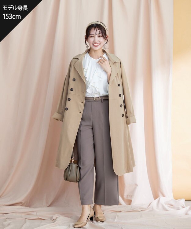 Tiaclasse 【洗える】フリルブラウス オフホワイト