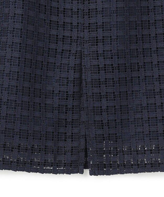 ICB グリッドパターンレース スカート ダルブルー