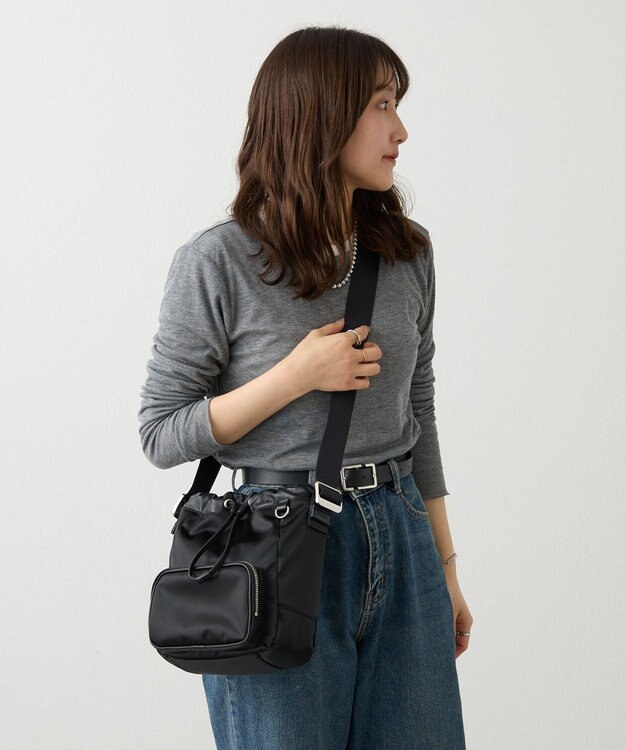 russet 《インフルエンサースタッフ企画》マルチショルダーバッグ(CE-1708) Black