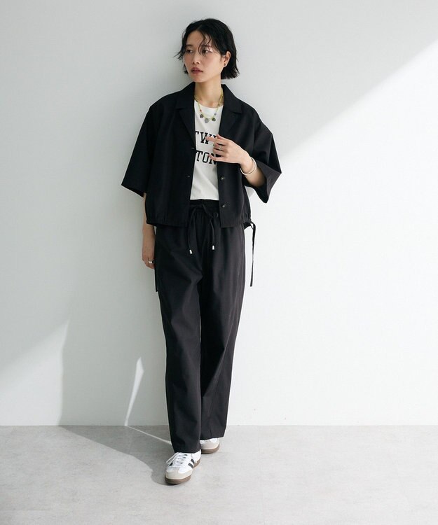 Green Parks 汗染み防止カレッジロゴボックスＴシャツ Charcoal Gray