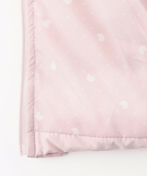 ANY KIDS 【洗濯機OK】中綿リボンコート ピンク