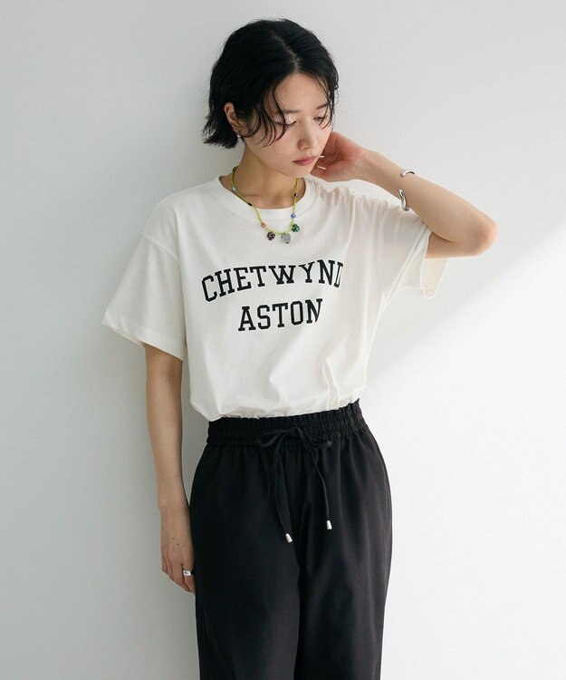 Green Parks 汗染み防止カレッジロゴボックスＴシャツ Charcoal Gray