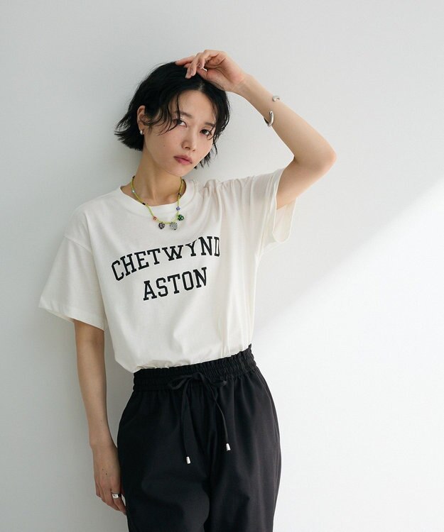 Green Parks 汗染み防止カレッジロゴボックスＴシャツ Charcoal Gray