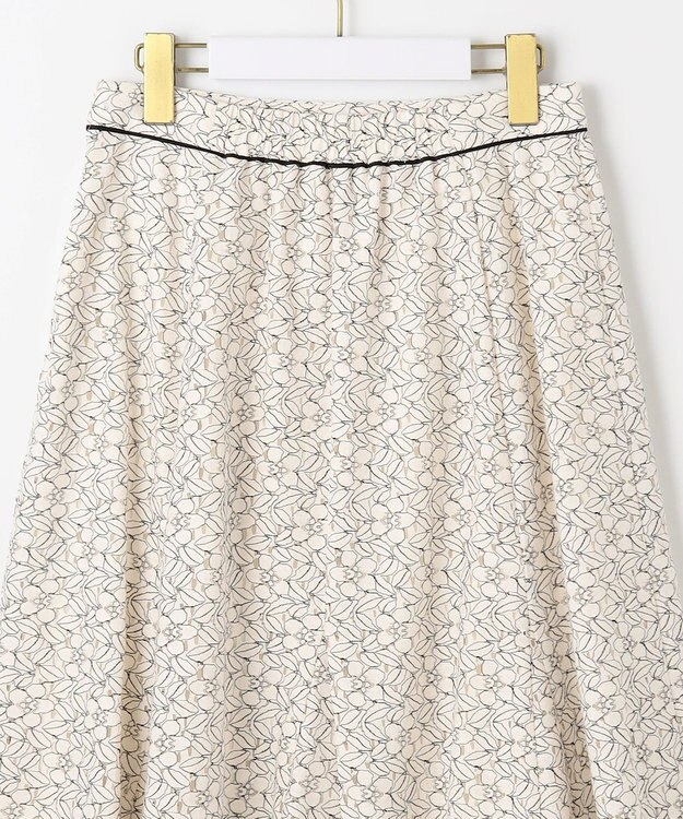 ANY SIS 【洗える】コードレースフレア スカート アイボリベース