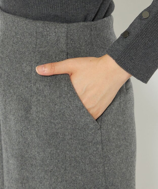 uncrave プルーフ メルトン ミニスカート（uncrave STANDARD） トップグレー