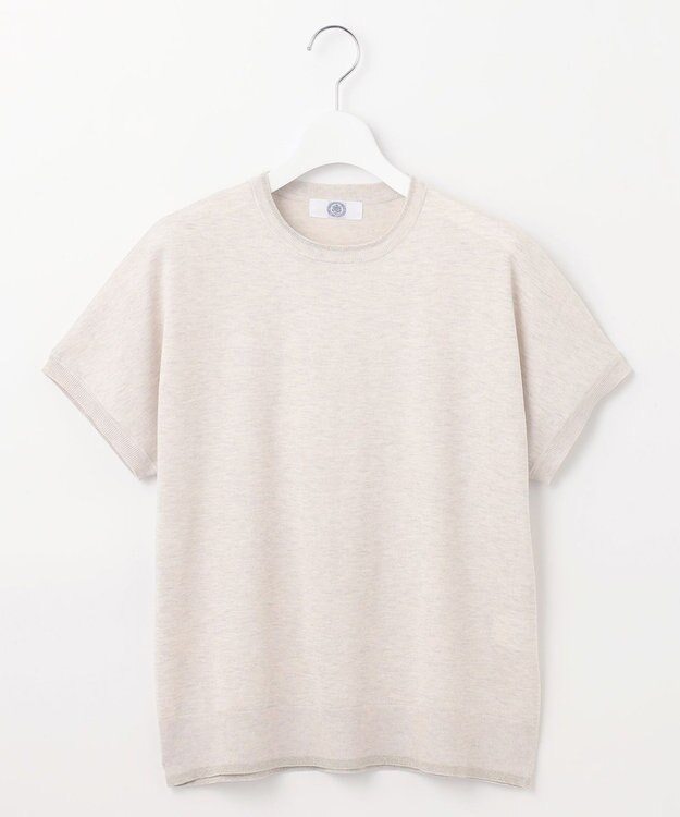 J.PRESS LADIES L 【WEB限定・洗える】Vis/Peスパーク ラメ配色 ニット アイボリー系