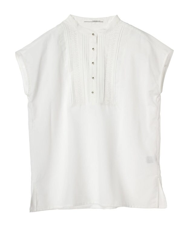 Green Parks ・ＥＬＥＮＣＡＲＥ　ＤＵＥ　ピンタックフレンチブラウス Off White