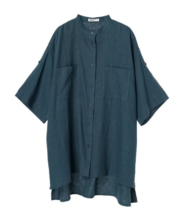 CRAFT STANDARD BOUTIQUE 【キナリノ別注】リネンレーヨンWポケットシャツ Navy