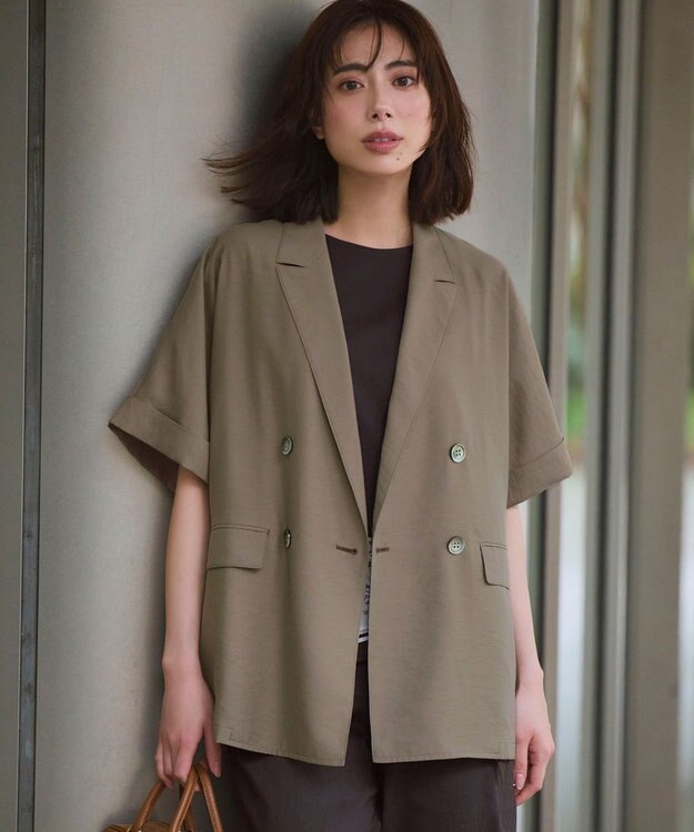 見上愛さん着用】シアータンブラー ダブルジャケット / 23区