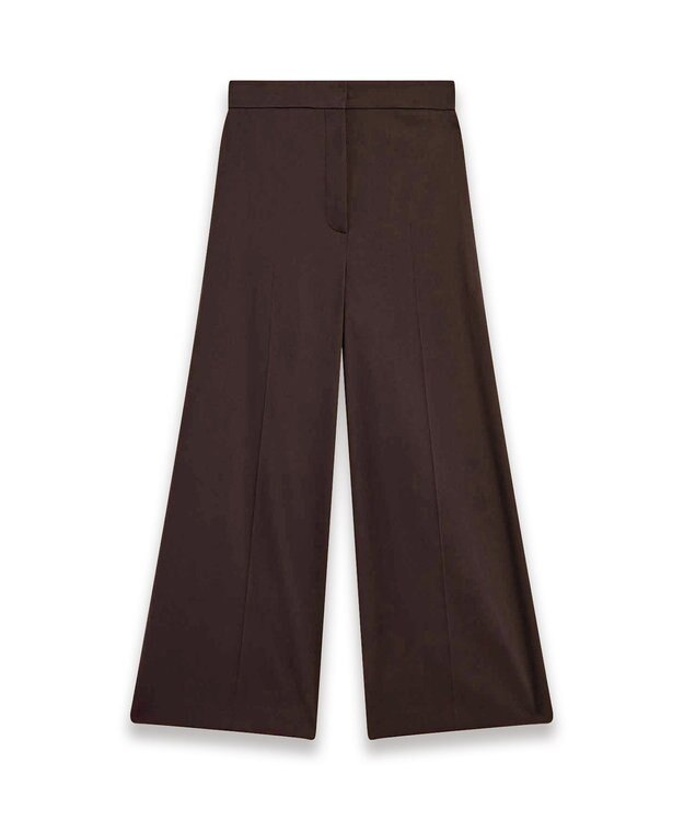 JOSEPH ライトギャバジンストレッチ　ワイドトラウザーズ Ebony