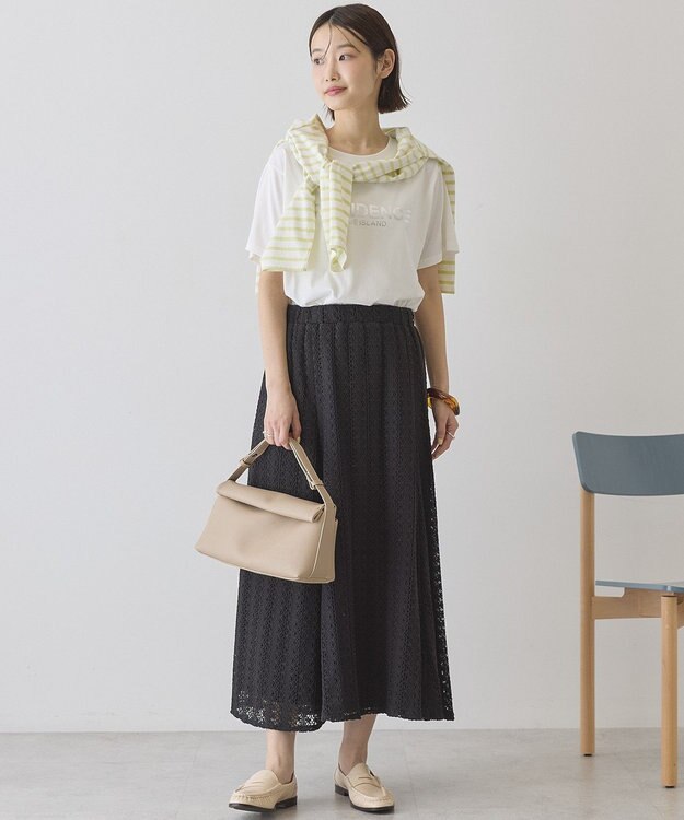 AMERICAN HOLIC レースロングマーメイドスカート Black