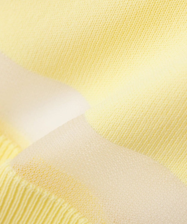 YECCA VECCA シアーMIXカーディガン Off White