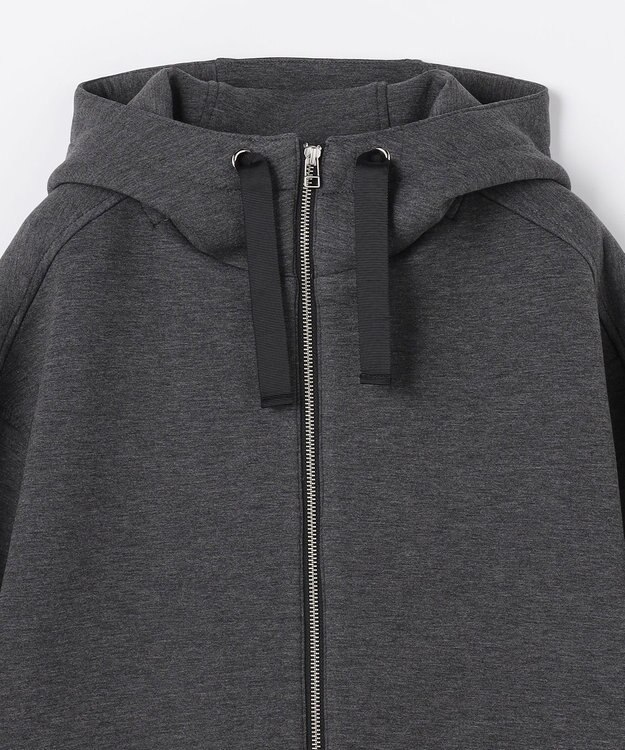 ANY L ダンボールＷジップパーカー チャコール