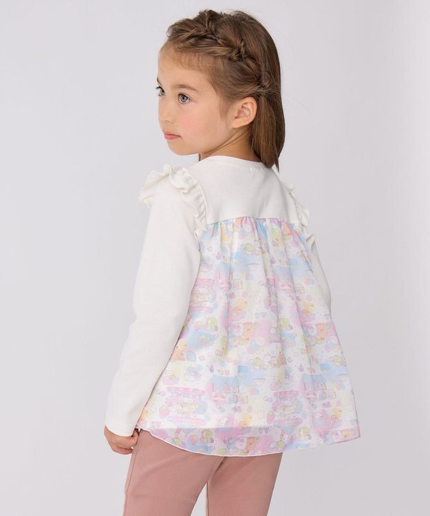 ANY KIDS 【すみっコぐらし】バックシャン Tシャツ オフホワイト