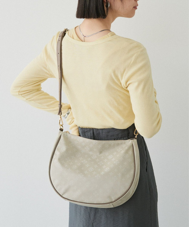 russet ナイロンジャガード2WAYショルダーバッグ(CE-1620) Ecru