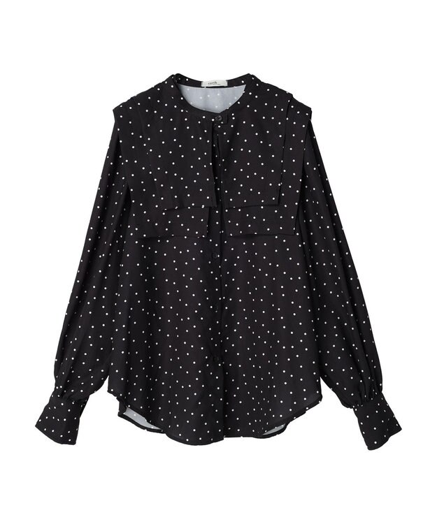 earth music&ecology ２ＷＡＹ衿ブラウス Dot