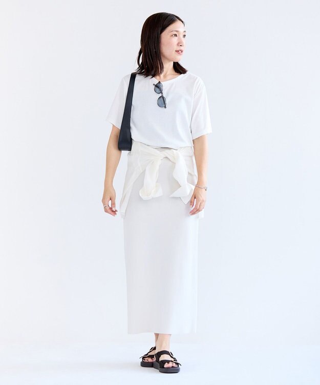 UNFILO シアークロップドシャツ オフ