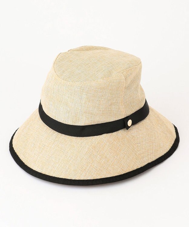 ANY 【手洗い可/UVケア】雑材ハット ナチュラル