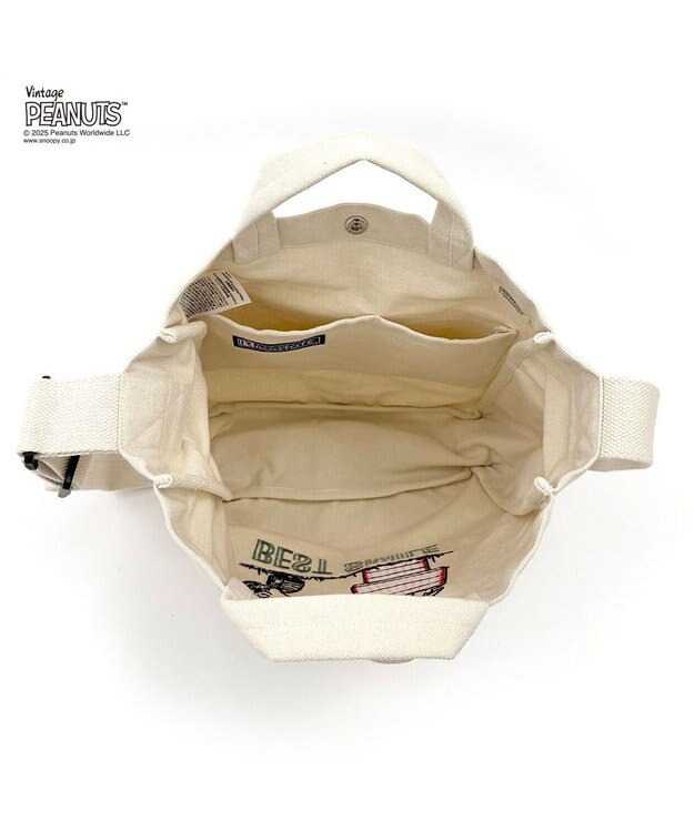 ROOTOTE 8383【スヌーピー】IP.ミディアム.2way.ピーナッツ-0A 01：アイボリー