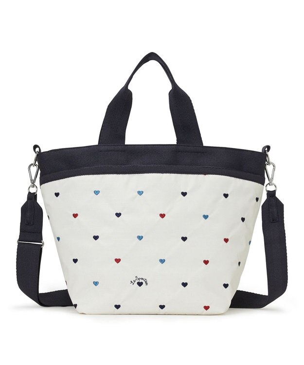 LeSportsac BUCKET TOTE/トリコロールハートエンブロイダリー トリコロールハートエンブロイダリー