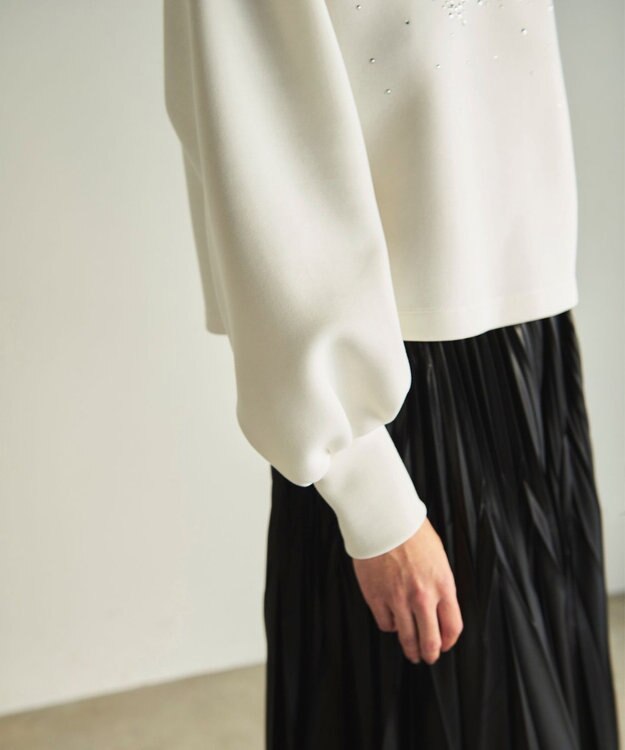 GRACE CONTINENTAL ロゴカットトップ ホワイト