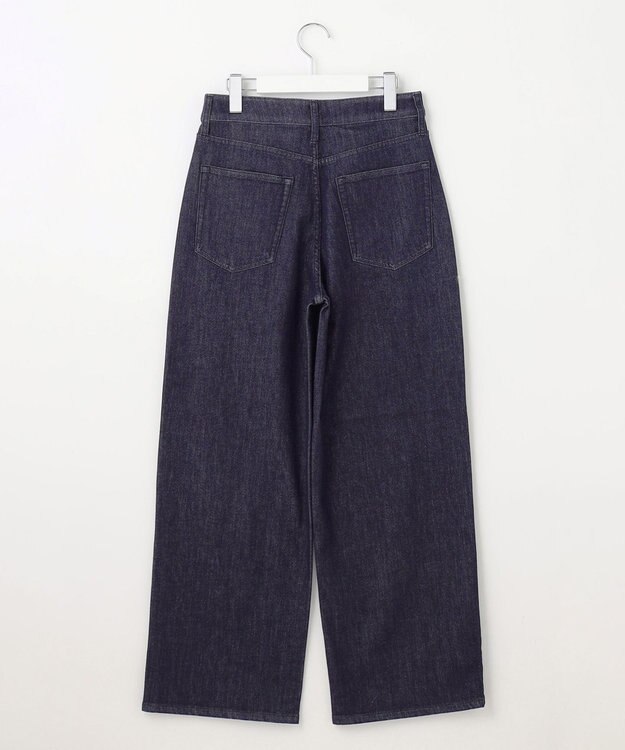 自由区 【洗える】ウスカルデニム ワイドパンツ インディゴ
