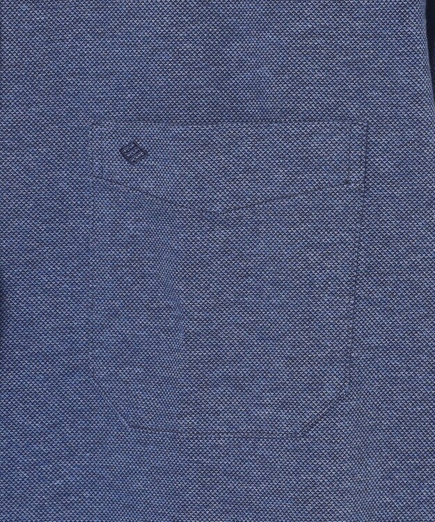 JOSEPH ABBOUD 【キングサイズ・ストレッチ】コンフォートジャージーシャツ ネイビー系