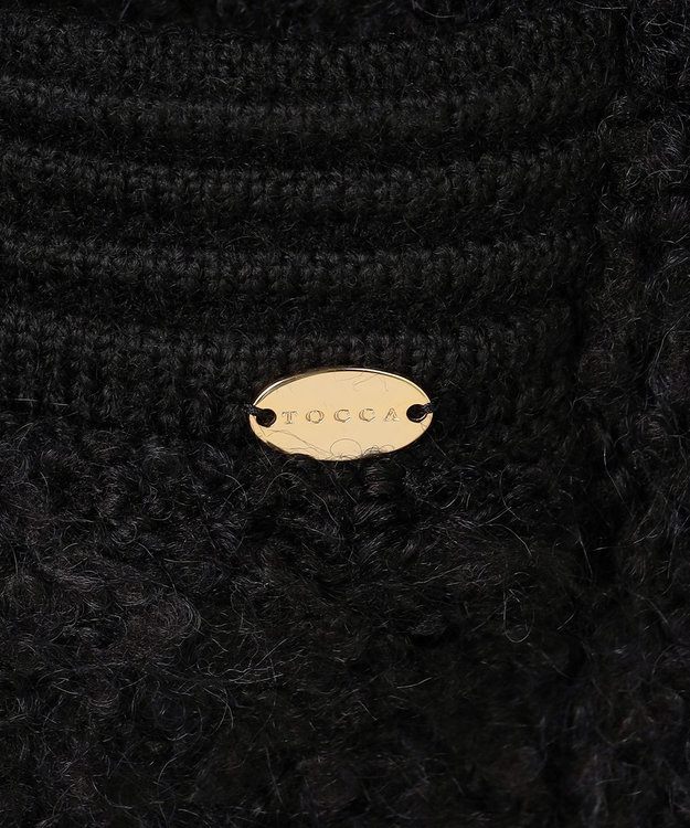 TOCCA LOP EARED POODLE ニットアウター ブラック系