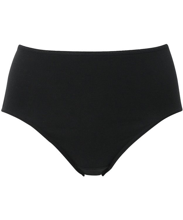 Wing ショーツ 【綿の贅沢 オーガニック】 はきこみ丈ふかめ EC3000 ウイング／ワコール ブラック