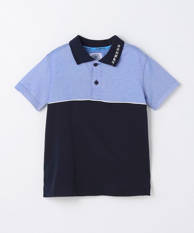 J.PRESS KIDS 【100-130cm】 ブロッキングポロシャツ ライトブルー