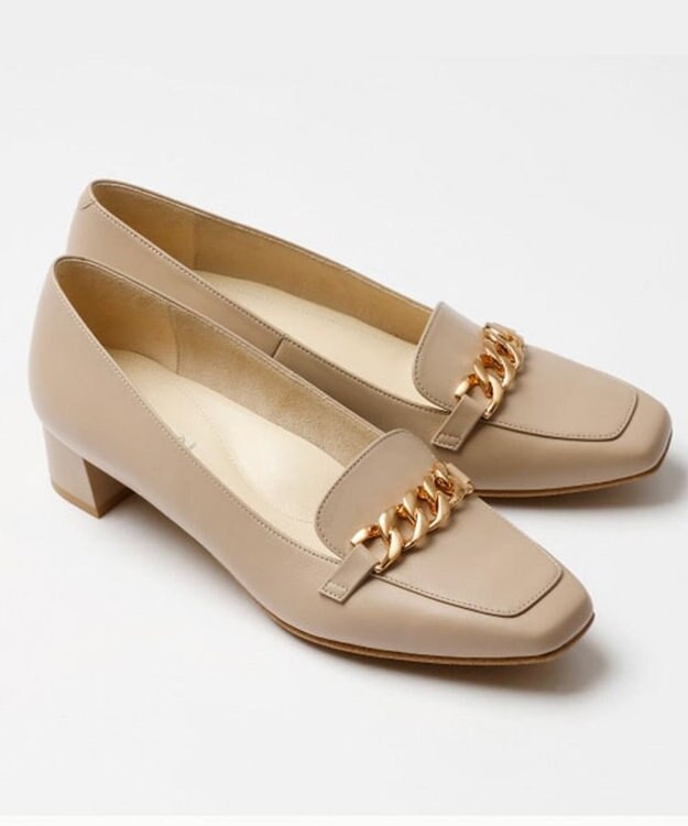 REGAL FOOT COMMUNITY 【リーガルレディース】F27R 晴雨兼用ヒールアップローファー パンプス ダークベージュ