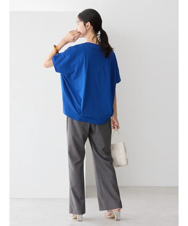 AMERICAN HOLIC 接触冷感裾タックカットプルオーバー Blue