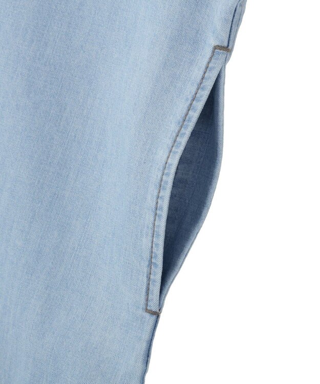 AMERICAN HOLIC バックリボンデニムオールインワン Light Indigo