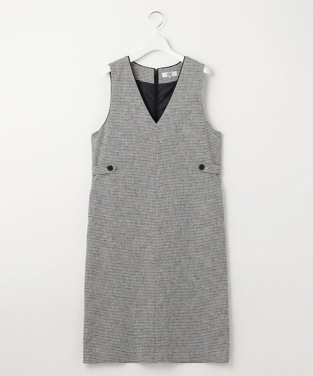 J.PRESS LADIES 【洗える】Calameraリングメッシュ ジャンパースカート モノトーン系