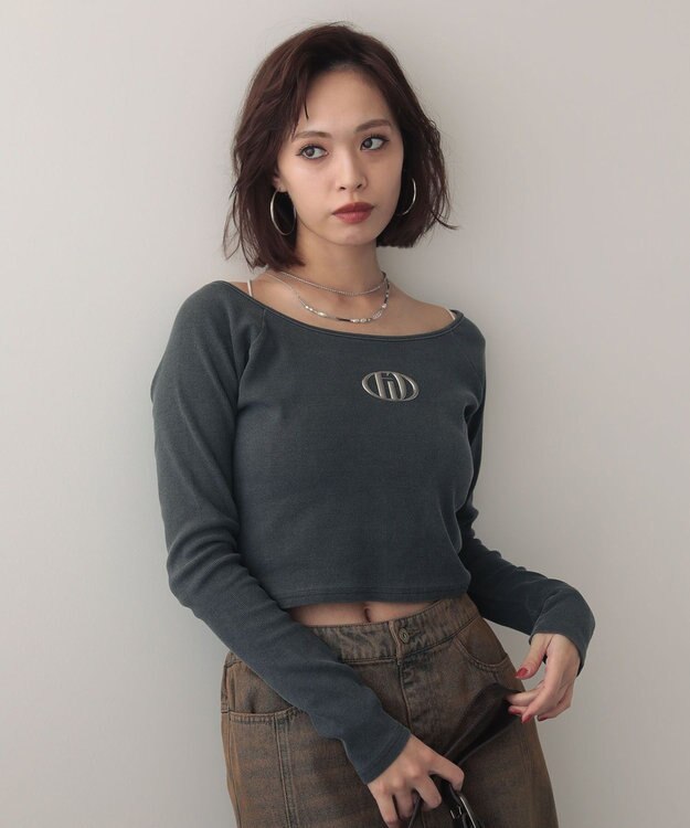 Green Parks ＥＧＯＩＳＴピグメントリブプルオーバー Gray